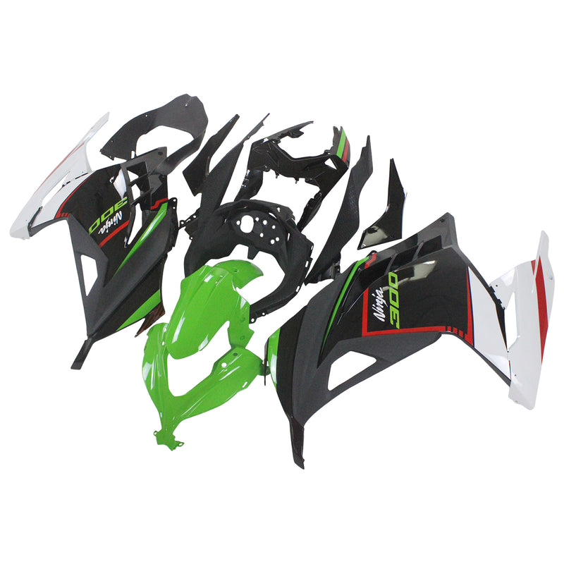 Amotopart kåpa Set för Kawasaki EX300/Ninja 300 2013-2017 Body Plastic ABS