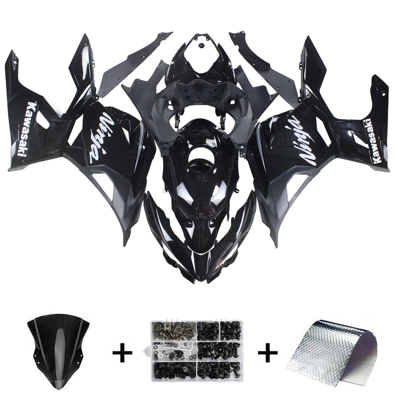 Amotopart kledningsett for Kawasaki EX400 Ninja400 2018-2023 Body Plastic ABS