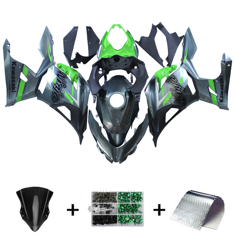 Amotopart kåpa Set för Kawasaki EX400 Ninja400 2018-2023 Body Plastic ABS