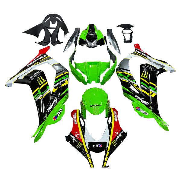 Amotopart kåpa set för Kawasaki ZX10R 2016-2020, kropp, plast, ABS