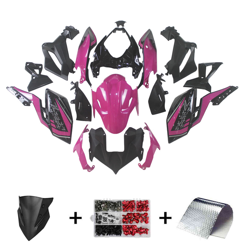 Amotopart kåpa set för Kawasaki Z400 2018-2020, kropp, plast, ABS