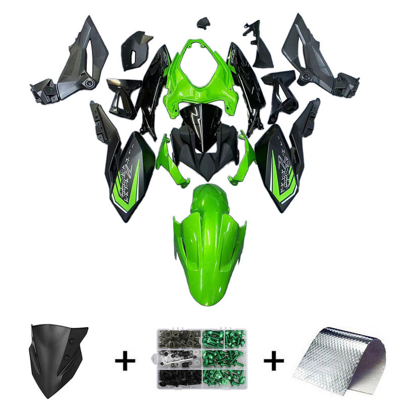 Amotopart Kawasaki Z400 2018-2020 Juego de Carenado Cuerpo Plástico ABS