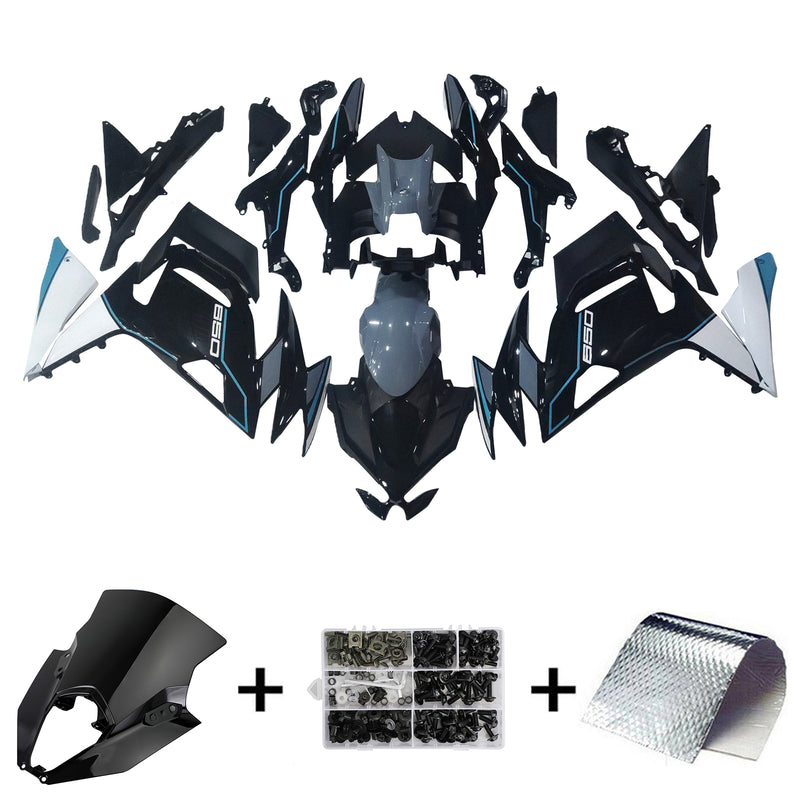 2020-2023 Kawasaki ER-6F Ninja 650 Peças de carenagem de injeção ABS corporal