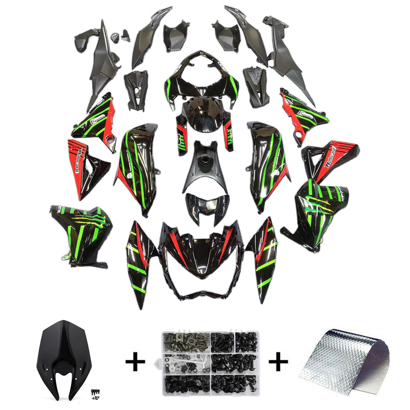 Amotopart kåpa Set för Kawasaki Z800 2013-2018 Body Plastic ABS