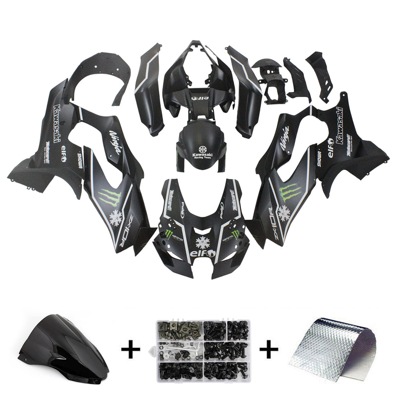 Amotopart Kawasaki ZX-10R ZX10R 2021-2023 Fairing Set Body ABS