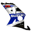 Carenagens 2000-2002 Suzuki GSXR 1000 Prata Azul Preto GSXR Genérico