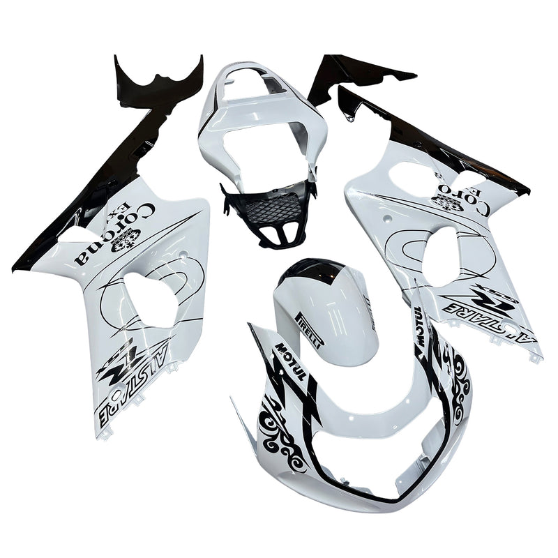 Fairings 2000-2002 Suzuki GSXR 1000 White & Black Corona Racing Generic