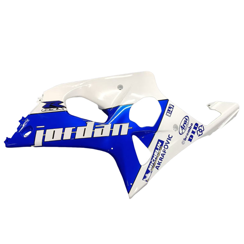 Fairings 2000-2002 Suzuki GSXR 1000 White & Blue Jordan Generic