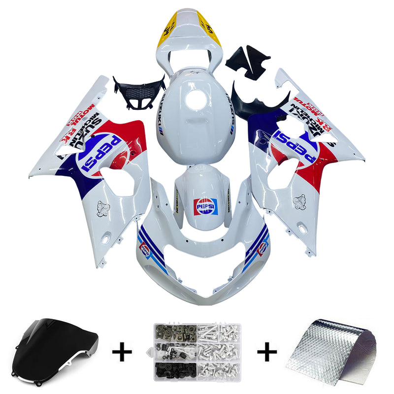 Amotopart Suzuki GSXR1000 2000-2002 K1 K2 kåpa Set Body Plast ABS