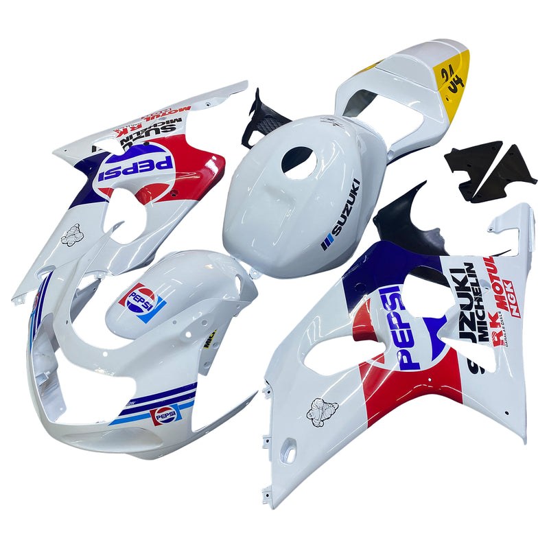 Amotopart Suzuki GSXR1000 2000-2002 K1 K2 kåpesett Karosseri plast ABS