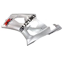 Carenagens 2003-2004 Suzuki GSXR 1000 Prata GSXR Racing Genérico