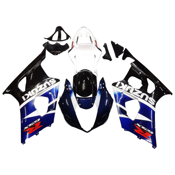 Fairings 2003-2004 Suzuki GSXR 1000 Svart Blå Vit GSXR Racing Generic