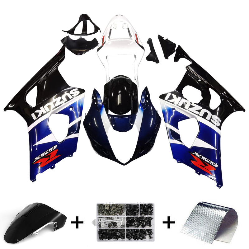 For GSX R 1000 2003-2004 Body Fairing ABS sprøytestøpt plastsett Generisk