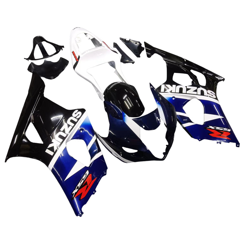 Carenagens 2003-2004 Suzuki GSXR 1000 Preto Azul Branco GSXR Genérico