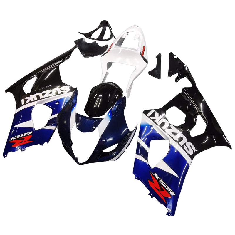 Carenagens 2003-2004 Suzuki GSXR 1000 Preto Azul Branco GSXR Genérico