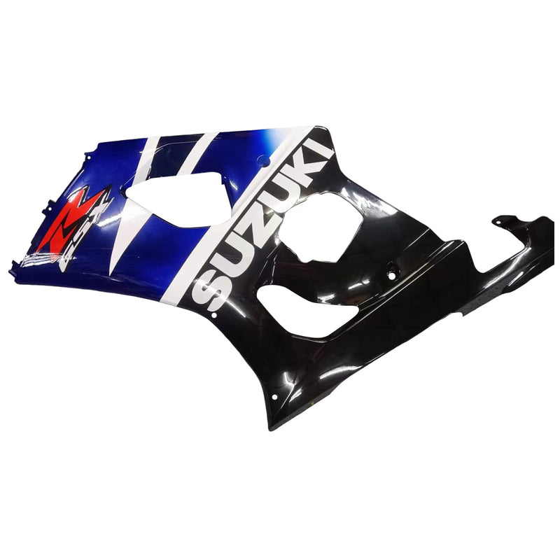 Fairings 2003-2004 Suzuki GSXR 1000 Svart Blå Hvit GSXR Racing Generisk