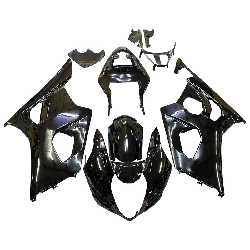 Für GSXR1000 2003–2004 Karosserieverkleidung, schwarzes ABS-Spritzguss-Kunststoff-Set, generisch