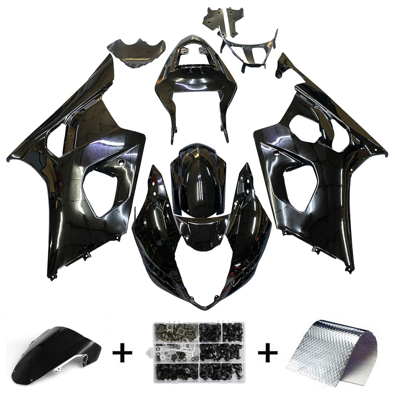 Fairings 2003-2004 Suzuki GSXR 1000 All Black Suzuki Racing Generic