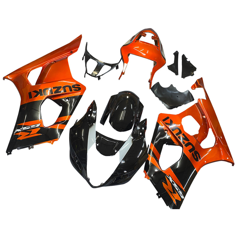 Fairings 2003-2004 Suzuki GSXR 1000 Svart Röd GSXR Racing Generic