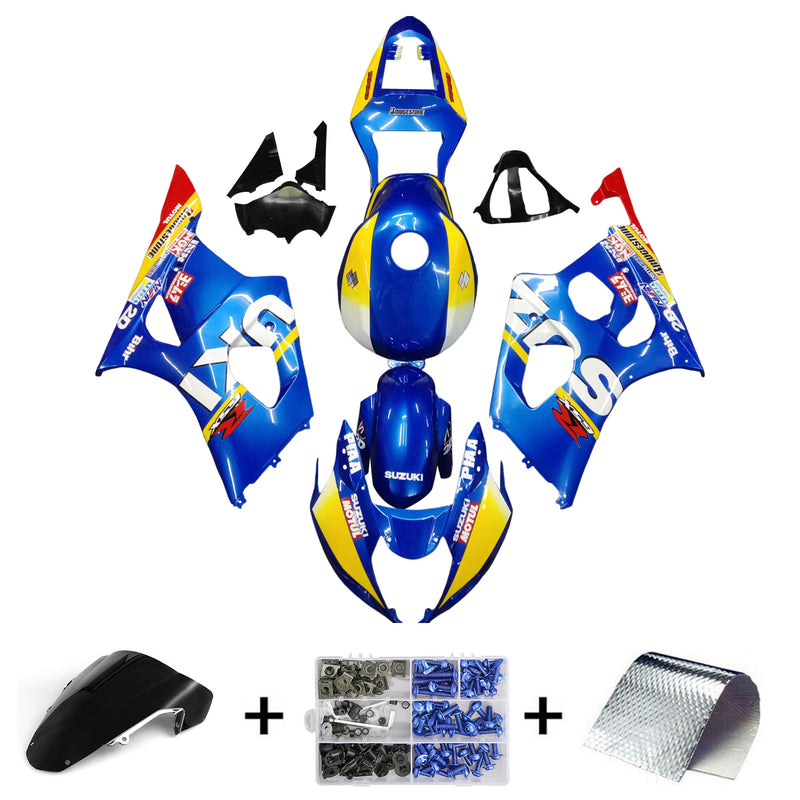 Amotopart Suzuki GSXR1000 2003-2004 K3 kåpesett Body Plastic ABS