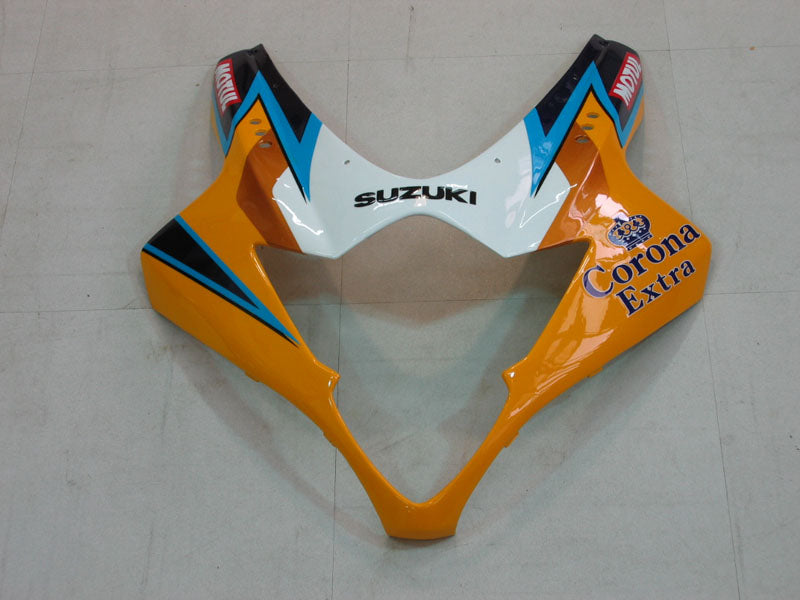 For GSX R 1000 2005-2006 Body Fairing Gul ABS Sprøytestøpt plastsett Generisk