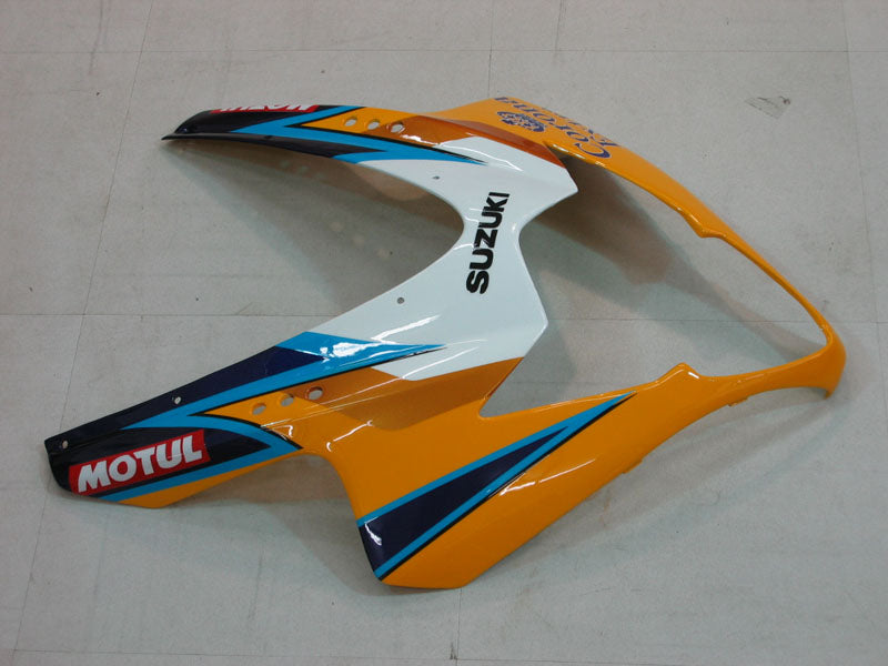 For GSX R 1000 2005-2006 Body Fairing Gul ABS Sprøytestøpt plastsett Generisk