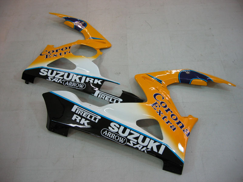 For GSX R 1000 2005-2006 Body Fairing Gul ABS Sprøytestøpt plastsett Generisk