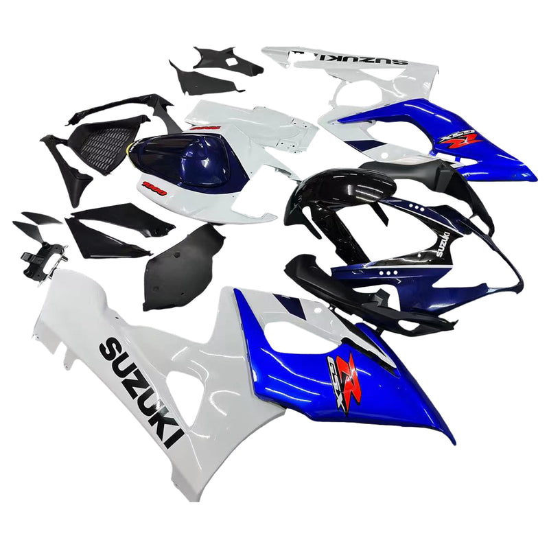 Carenados 2005-2006 Suzuki GSXR 1000 Blanco y Azul GSXR Genérico