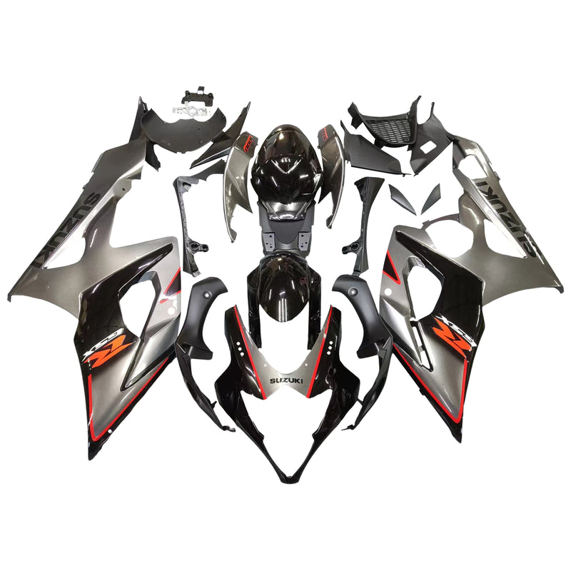 Fairings 2005-2006 Suzuki GSXR 1000 Silver & Black GSXR Racing Generic