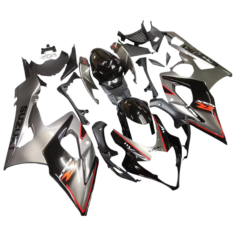 Fairings 2005-2006 Suzuki GSXR 1000 Silver & Black GSXR Racing Generic