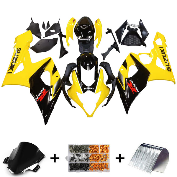 Für GSXR1000 2005–2006 Karosserieverkleidung, gelbes ABS-Spritzguss-Kunststoff-Set, generisch