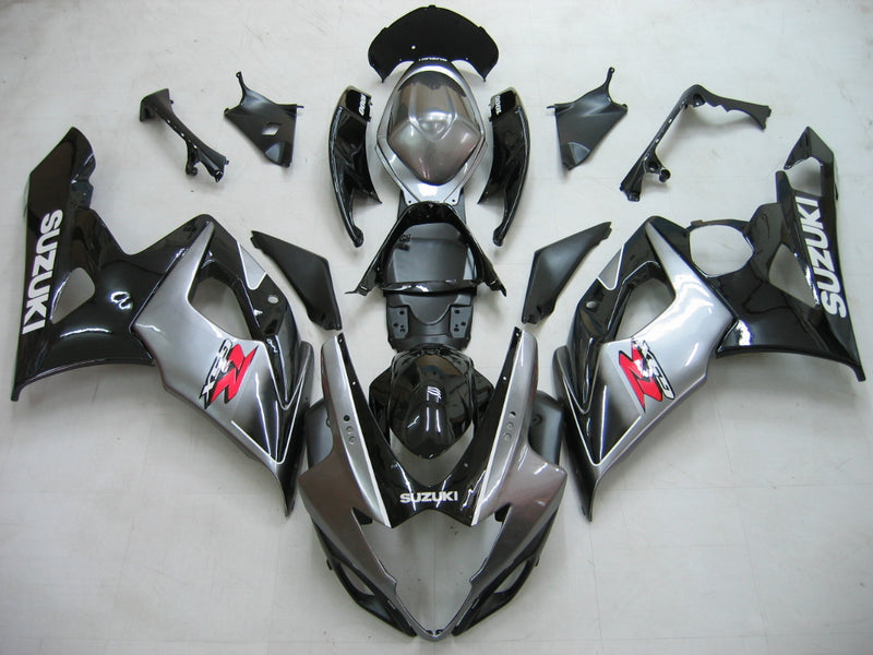 For GSX R 1000 2005-2006 Body Fairing Svart ABS sprøytestøpt plastsett Generisk