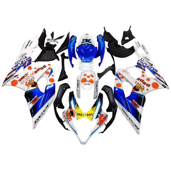 Für GSXR1000 2005–2006 Karosserieverkleidung, mehrfarbiges ABS-Spritzguss-Kunststoff-Set, generisch