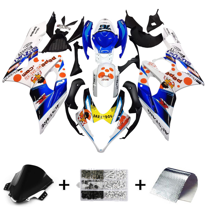 Carenagens 2005-2006 Suzuki GSXR 1000 Multi-Color Pepephone Racing Generic