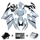 Amotopart Suzuki GSXR1000 2005–2006 K5 Verkleidungsset, Karosserie, Kunststoff, ABS,Silberfarben