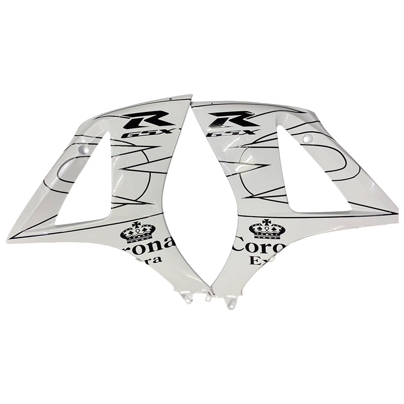 Fairings 2007-2008 Suzuki GSXR 1000 White Black Alstare Generic