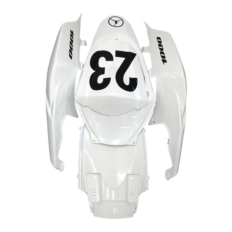 Carenagens 2007-2008 Suzuki GSXR 1000 Branco Preto Jordan Genérico