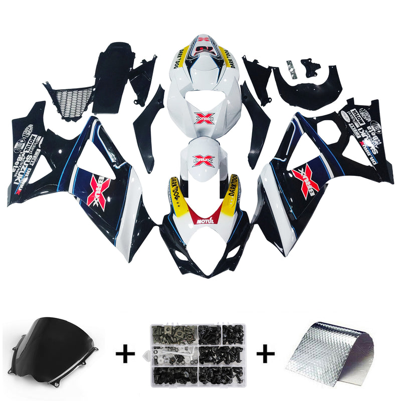 Carenagens 2007-2008 Suzuki GSXR 1000 Multi-Color Brux Racing Genérico