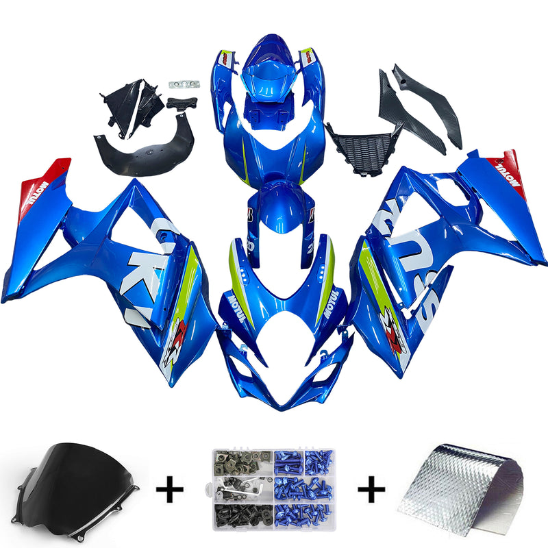 Amotopart Suzuki GSXR1000 2007-2008 K7 kåpesett Body Plastic ABS