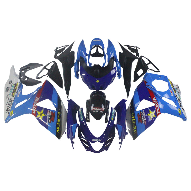 Fairings 2009-2016 Suzuki GSXR 1000 Blue Rockstar Racing Generic