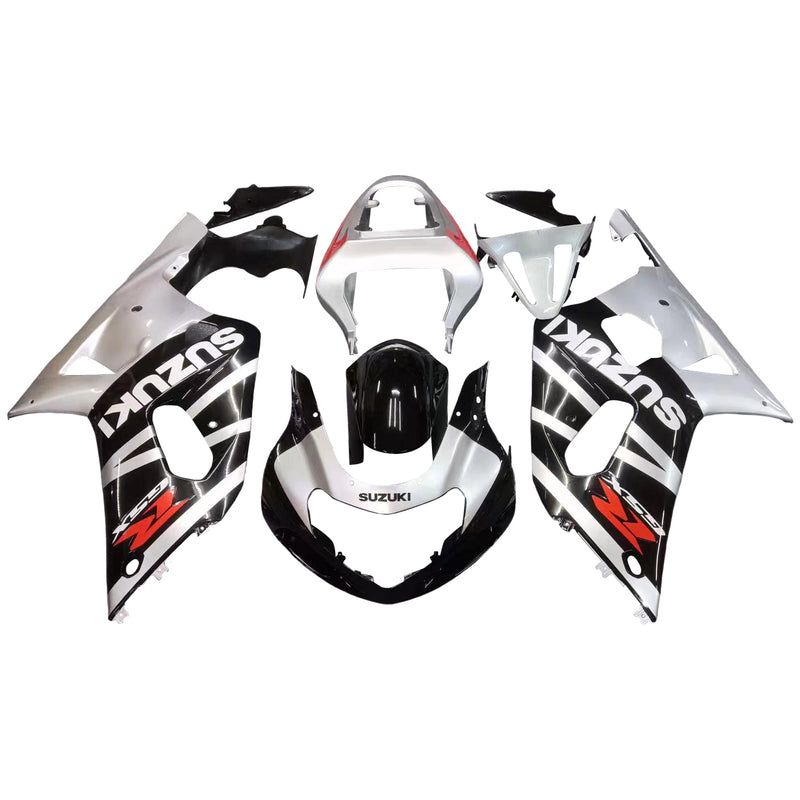 Fairings 2001-2003 Suzuki GSXR 600 Black & Silver GSXR Racing Generic