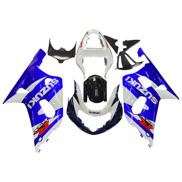 For GSXR600 2001-2003 Body Trim Blå ABS Sprøytestøpt plastsett Generisk