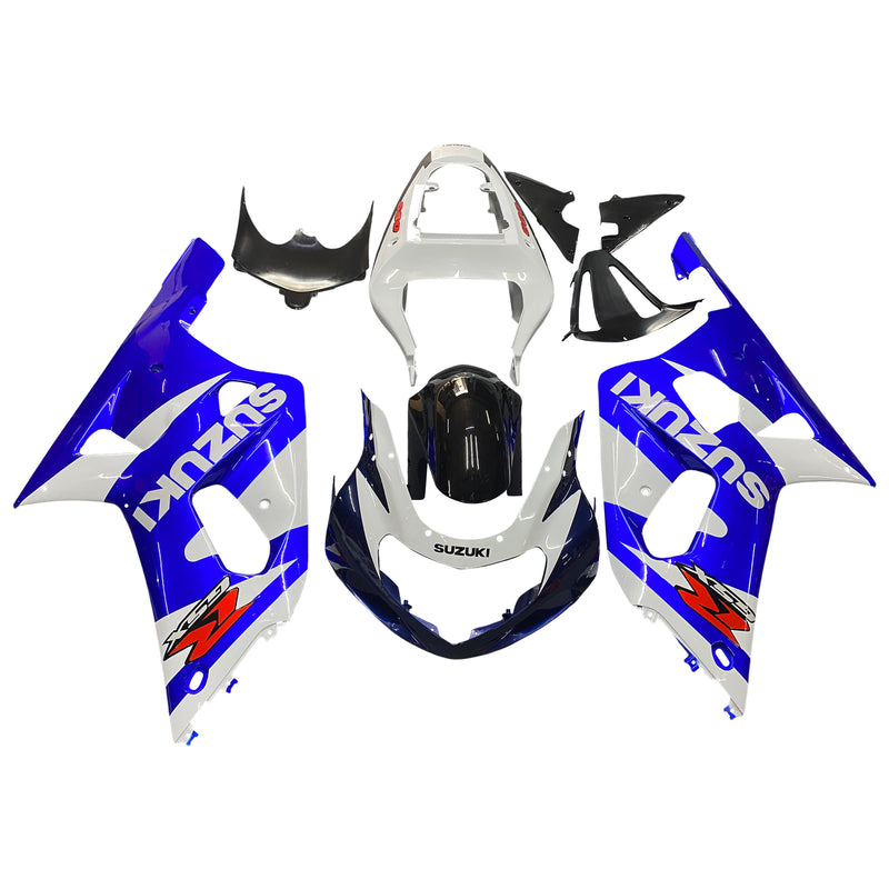 Für GSXR600 2001–2003 Karosserieverkleidung, blaues ABS-Spritzguss-Kunststoff-Set, generisch