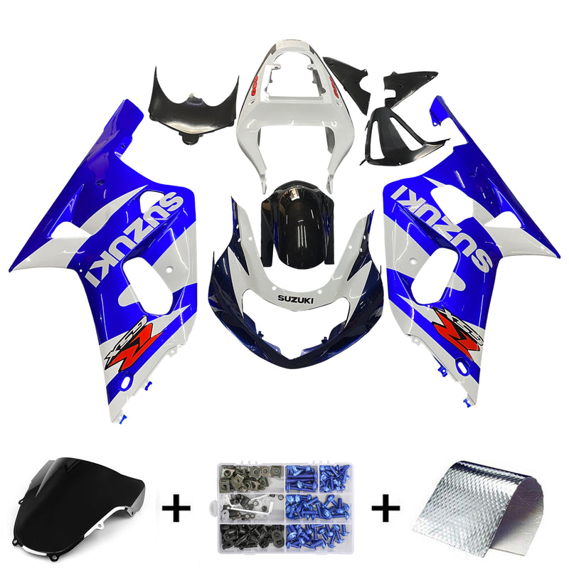 Fairings 2001-2003 Suzuki GSXR 600 Blue & White GSXR Generic