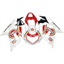 Carenagensg 2001-2003 Suzuki GSXR 600 Branco e Vermelho Lucky Strike Racin Genérico