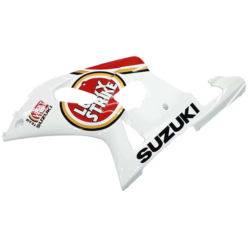 Carenagem 2001-2003 Suzuki GSXR 600 branco e vermelho Lucky Strike Racin Generic