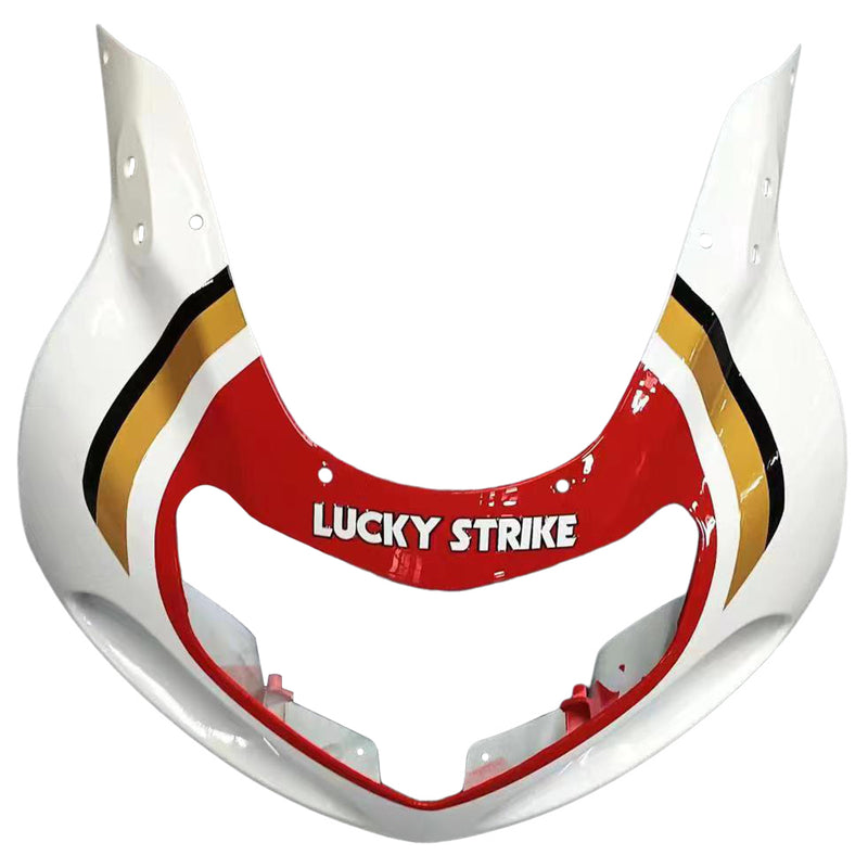 Carenagem 2001-2003 Suzuki GSXR 600 branco e vermelho Lucky Strike Racin Generic