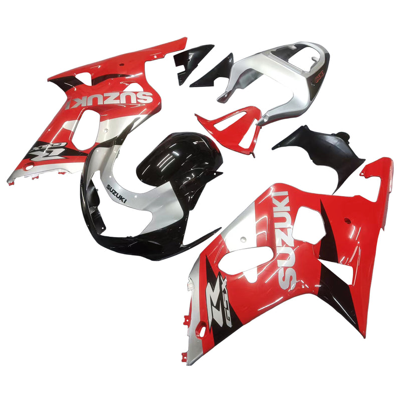 Fairings 2001-2003 Suzuki GSXR 600 Röd Silver Svart GSXR Racing Generic