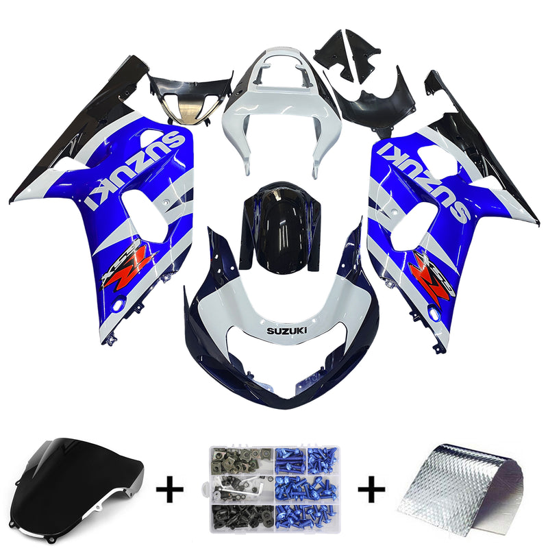 Fairings 2001-2003 Suzuki GSXR 600 Blå Vit Svart GSXR Generic