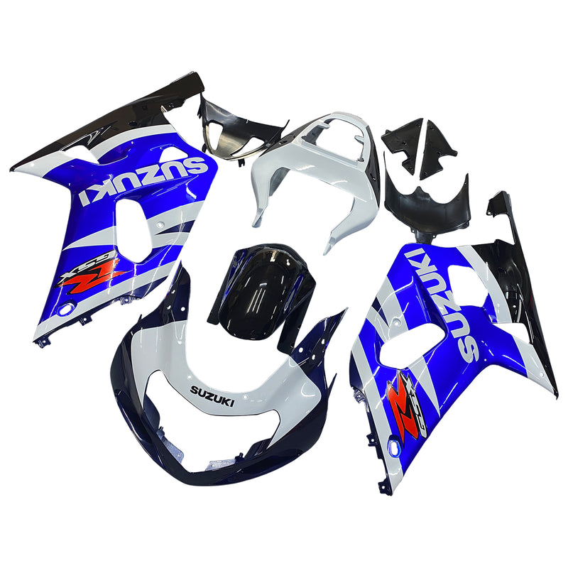 Fairings 2001-2003 Suzuki GSXR 600 Blå Hvit Svart GSXR Generisk